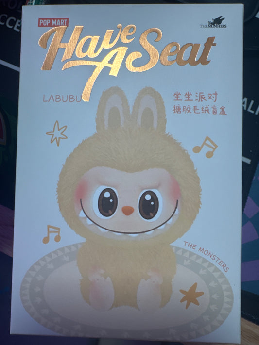 Pop Mart "The Monsters: Have a Seat" series features adorable blind box collectibles of the character Labubu and his friends in seated poses
